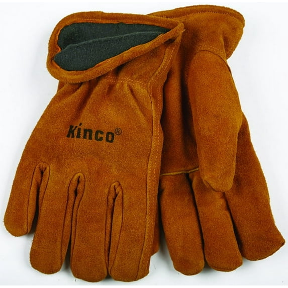 50RL XL Full-Suede Cowhide Leather Gloves, Lined, XL - Quantity 1