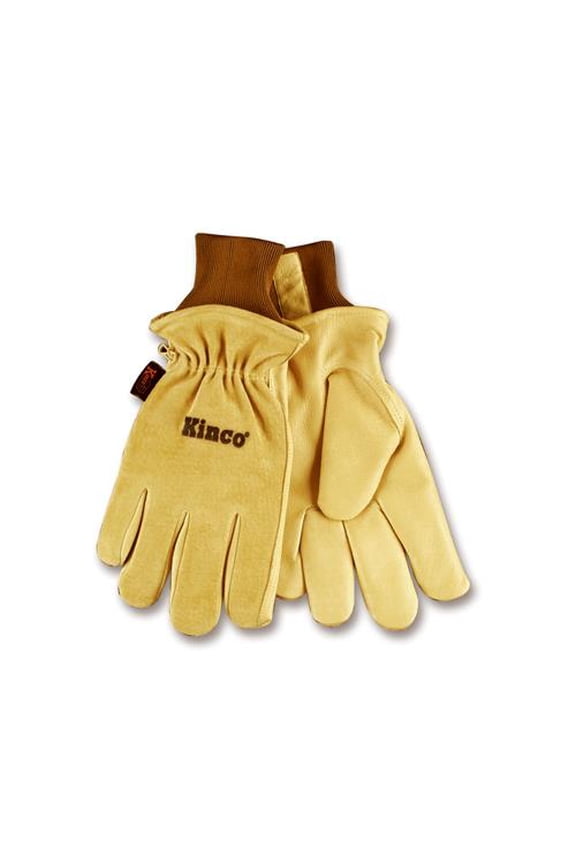 94HK-M Thermal Lined Pigskin Gloves, Medium, Gold