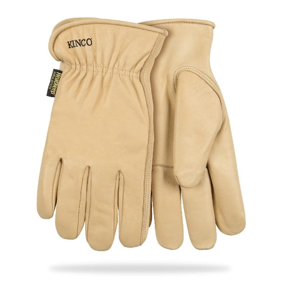 Kinco, 98RL-M, Lined Grain Cowhide Leather Glove - Warm Heatkeep Thermal Insulation, Long Lasting Protection, Safe, Comfortable, Anti Fatigue Design - Farm, Construction, All Purpose, Ranch, Medium