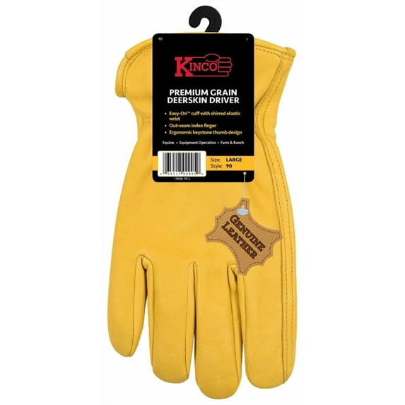 Kinco Gloves Unisex-Adult PW90 Unlined Deerskin Glove XL