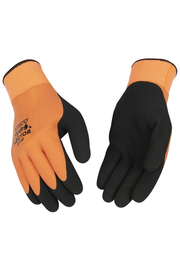 WATERPRF GLV BLK/ORG M (Pack of 1)