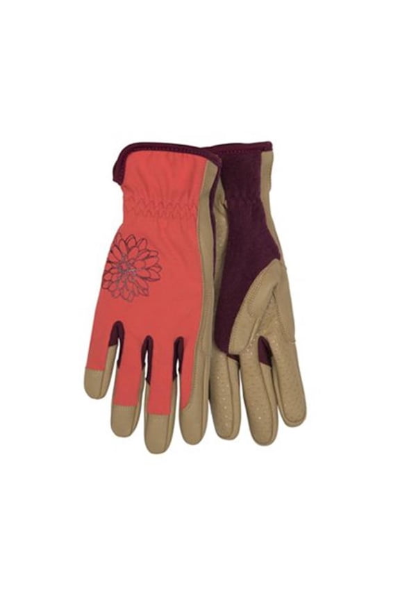 Women's Faux Leather Palm Work Glove 2004W - Pink, Small — Residential Use, Standard Application