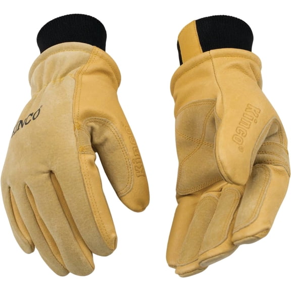 Kinco International Kinco Men's Premium Suede Pigskin Winter Work Glove - Pack of 8