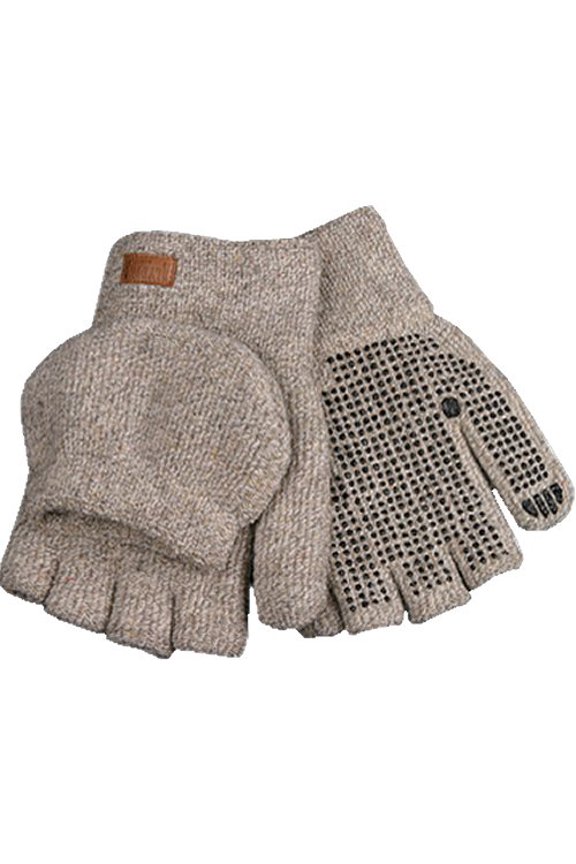 Alyeska Ragg Wool Glove, Half finger w/PVC dots, Large ? 5210