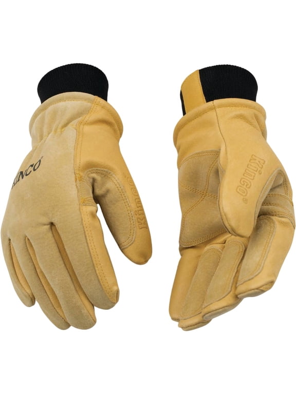 Mens Large Premium Pigskin Thermal Insulated Winter Work Glove
