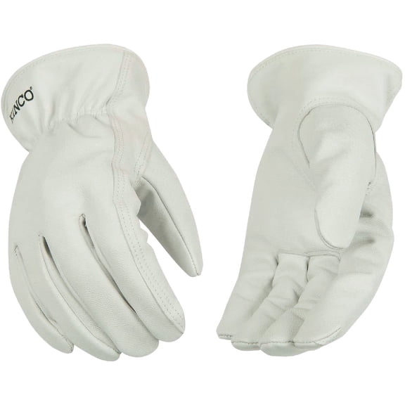 Kinco Mens Medium White Goatskin Leather Driver Glove
