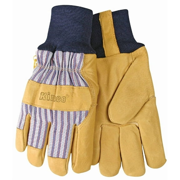 Kinco Otto Striped Men's XL Pigskin Leather Palm Thermal Insulated Work Glove