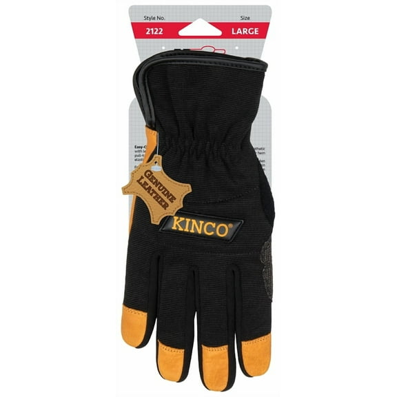 KincoPro 2122-M Angled Wing Thumb Work Gloves, Medium