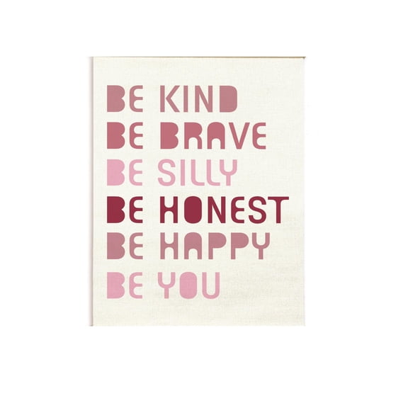Be Kind Affirmation Wall Decor Poster Hanger Frame, Inspirational Kindness Quotes Canvas Artwork Print, Positive Motivational Saying Wall Painting For Nursery Office Bedroom Decor