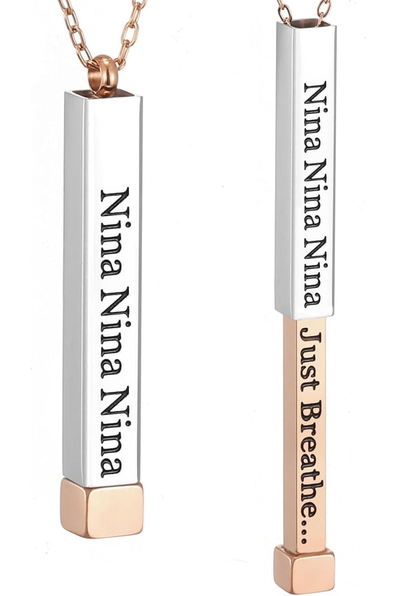 Be Kind of a Badass Necklaces for Women with Hidden Message To Best Friends Sisters Funny Inspirational Gifts Vertical Bar Pendant Necklaces Jewelry Gag Gifts for Women[i1173]