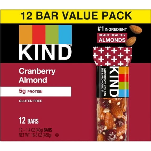 Kind Bars Cranberry Almond Value Pack (Pack of 10)