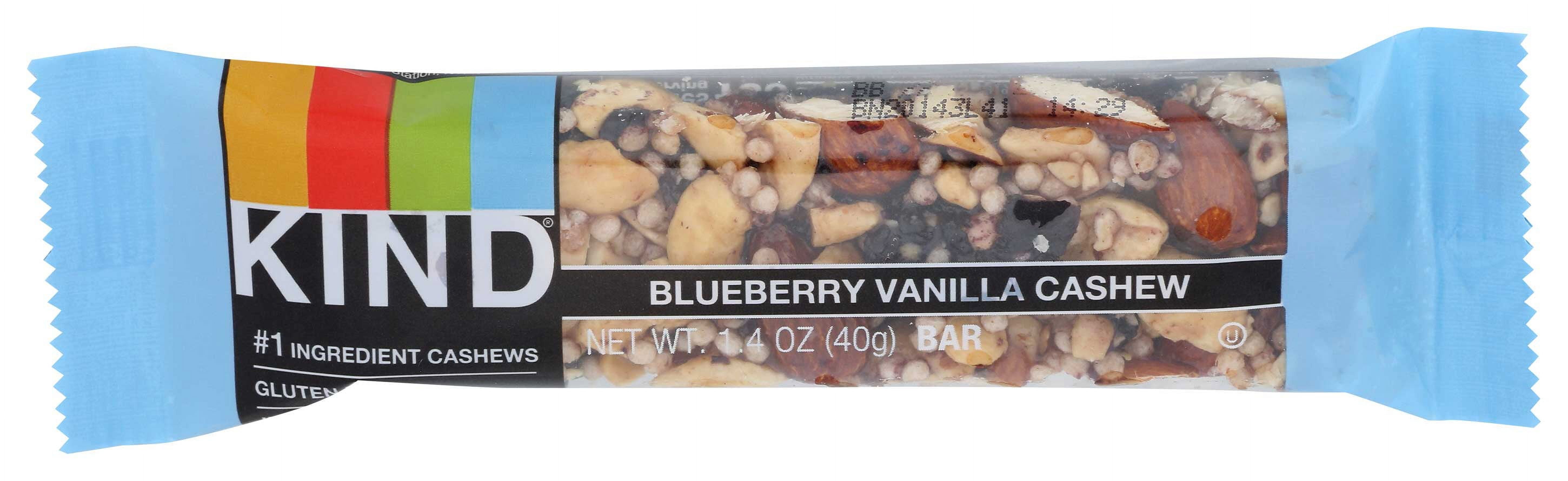 Kind Blueberry Vanilla and Cashew Bar, 1.4 Ounce -- 12 per case.
