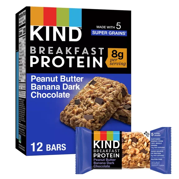 Kind Breakfast Peanut Butter Banana Bars - 10.56oz