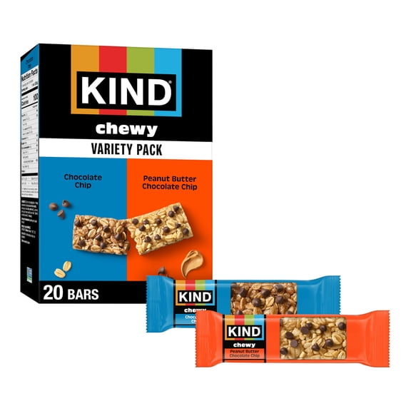 Kind Chewy Granola Bars Variety Pack Snacks Chocolate 20 Count