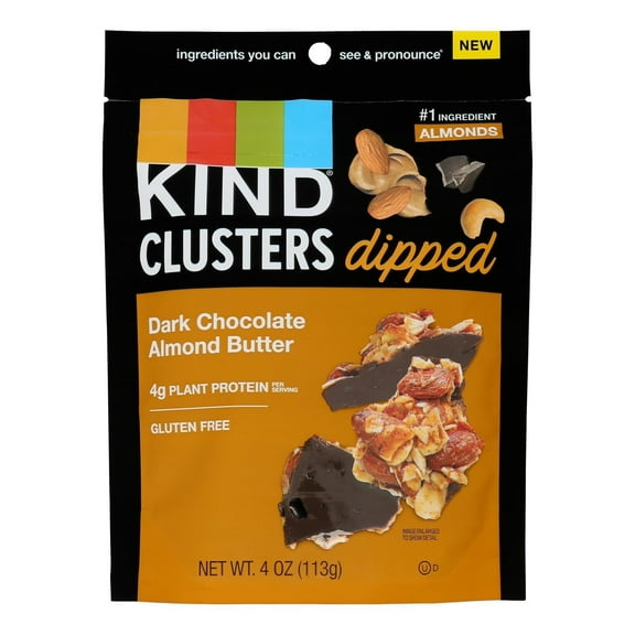 Kind - Clstr Dip Dkchoc Almond Butter - Case of 8-4 OZ