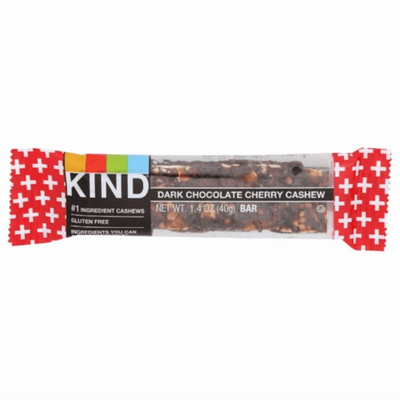 Kind Dark Chocolate Cherry Cashew Plus Bar 1.4 oz - Pack of 3
