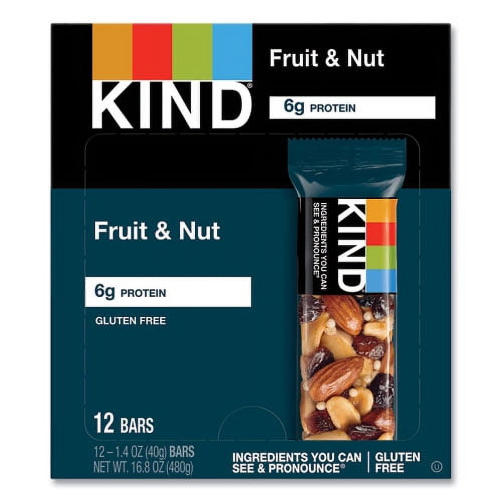 Kind Fruit & Nut Bar, 1.4 oz bars, Fruit & Nut Delight 12 bars