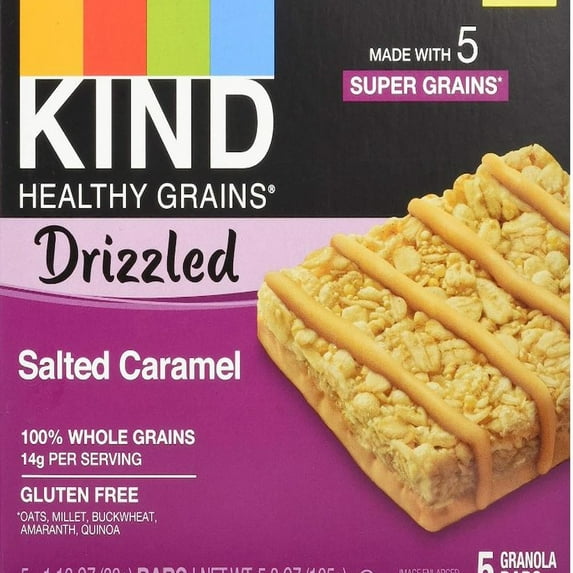 Kind Healthy Grains Drizzled - Salted Caramel (Pack of 4)