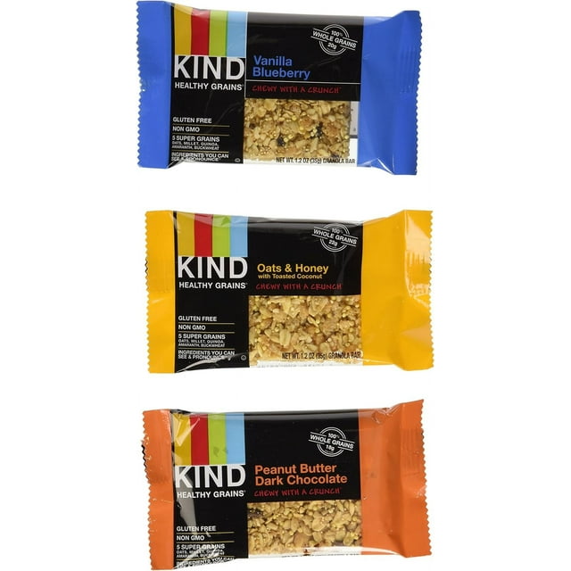 Kind Healthy Grains Granola Bars, Super Variety 3pack (Each Flavor 1.2
