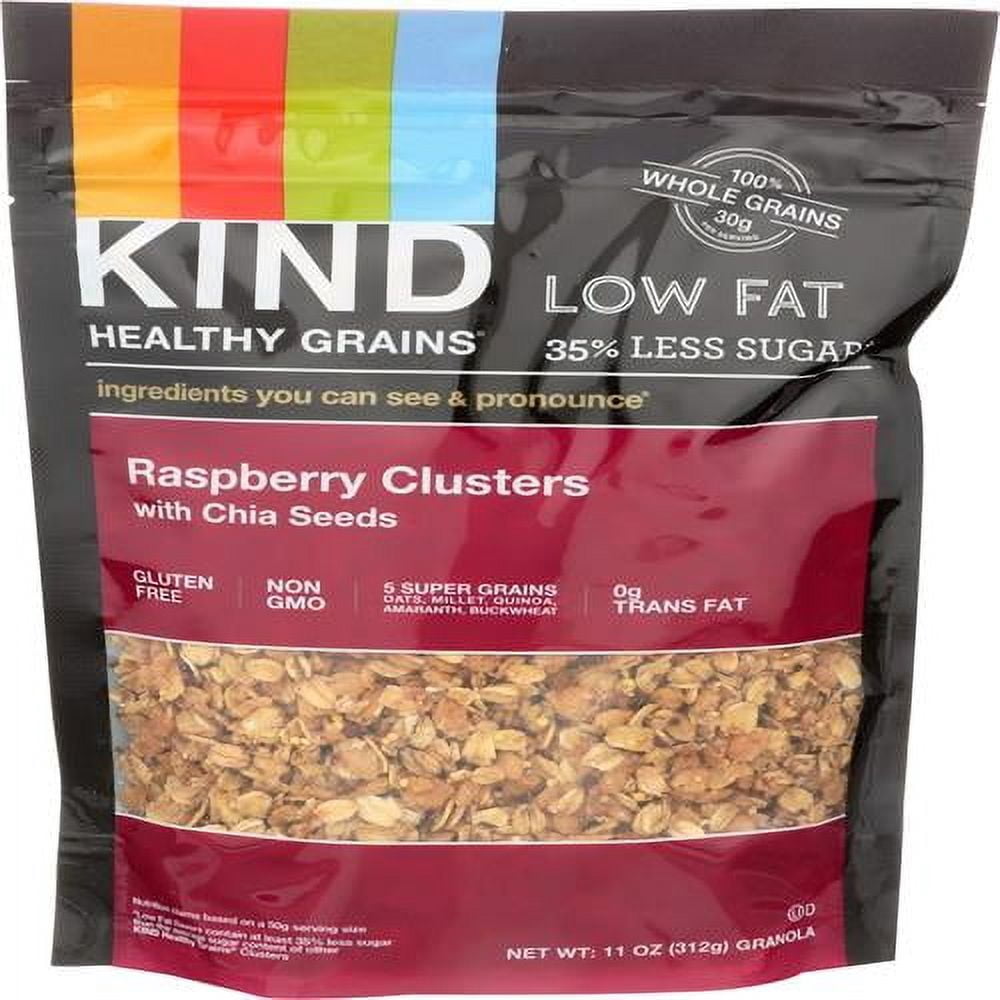 Kind Protein Raspberry Kind Healthy Grains Raspberry Clusters With Chia Seeds, 11 Oz Packaging ...