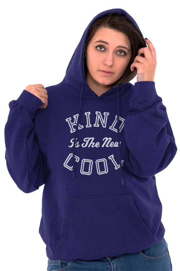 Kind Is the New Cool Positive Quote Hoodie Sweatshirt Women Brisco Brands S