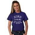 thumbnail image 1 of Kind Is the New Cool Positive Quote Women's Plus Size Graphic Tee Brisco Brands 3X, 1 of 5