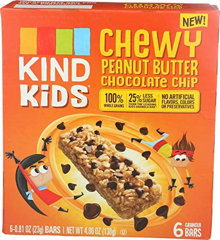 Kind Kids Granola Bars Gluten Free Chewy Peanut Butter Chocolate Chip