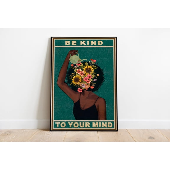Be Kind To Your Mind Vintage Poster Lose Your Mind Poster Retro Poster Poster Music Retro Poster Vintage Poster Positivity Poster, Poster Home Decor, Poster Only