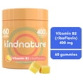 thumbnail image 1 of KINDNATURE Vitamin B2 Gummies – Riboflavin 400mg Supplement for Kids & Adults – Vegan, Non-GMO, Gluten & Soy-Free (30 Day Supply), 1 of 9