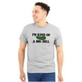 thumbnail image 1 of Kind Of Big Dill Food Funny Pickle Plus Size Crewneck Graphic Tee Shirt Brisco Brands 2X, 1 of 5
