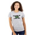 thumbnail image 1 of Kind Of Big Dill Food Funny Pickle Womens Fitted Plus Size Graphic Tee Brisco Brands 2X, 1 of 5