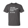 thumbnail image 1 of Kind Of Person Sarcastic Humor Graphic Novelty Super Soft Ring Spun Funny T Shirt, 1 of 3