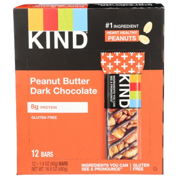 Kind Peanut Butter Dark Chocolate 12 Pack Case 1.4 oz (Pack Of 3)