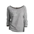 thumbnail image 1 of Kind People Are My Kinda People Women's Fashion Slouchy 3/4 Sleeves Raglan Sweatshirt Sport Grey 2X-, 1 of 3