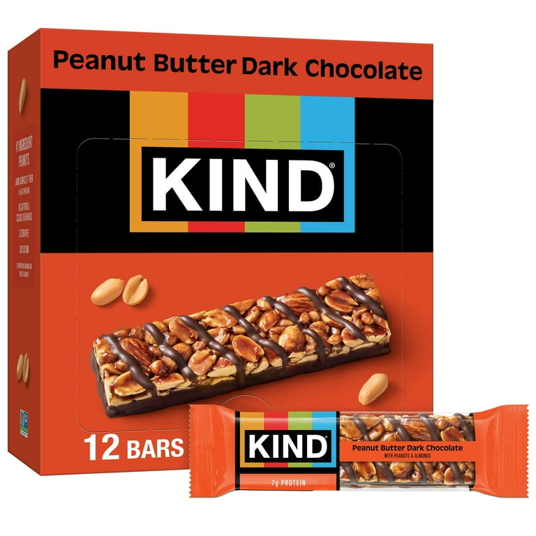 KIND Nut Bars, Peanut Butter Dark Chocolate, oz, 12 Count