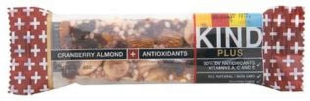 Kind Plus Bar, Cranberry Almond Plus Antioxidants, 1.4 Oz Each (Pack of 8)