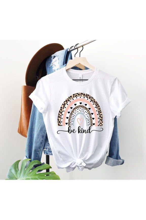 Be Kind Shirt,Graphic Tees For Women,Teacher S,Be Kind ,Kindness T Shirt,Women Rainbow Spring Apparel,Motivational Outfits,Happy Tee Unisex Full Size S-5XL