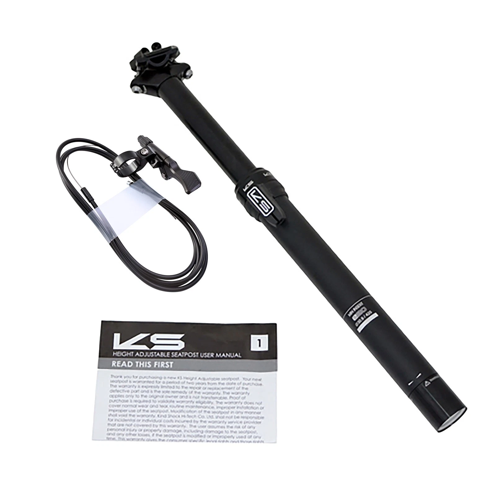 Kind Shock KS E20 31.6x425mm Remote Dropper Seatpost Travel 125mm 