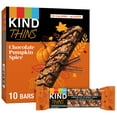thumbnail image 1 of Kind Thins Chocolate Pumpkin Spice With Almonds & Peanuts, Gluten Free, 100 Calorie, Healthy Snacks, 10 Count, 1 of 3