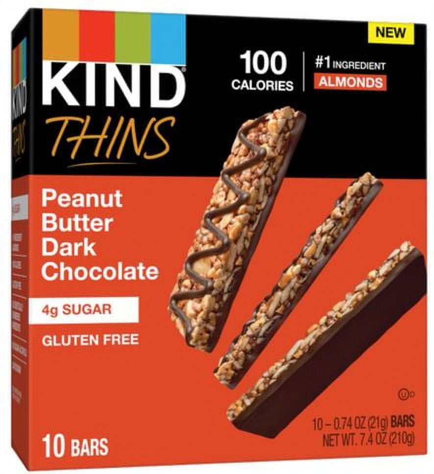 Kind Thins Peanut Butter Dark Chocolate (Pack of 2)