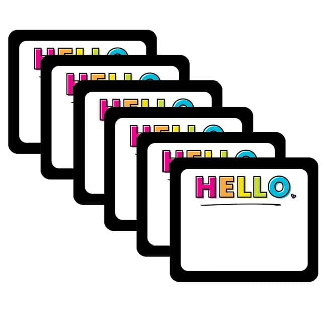 Kind Vibes Name Tags - Pack of 6