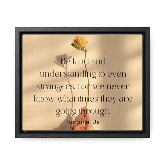 Kind and Understand Gallery Canvas Wraps, Horizontal Frame