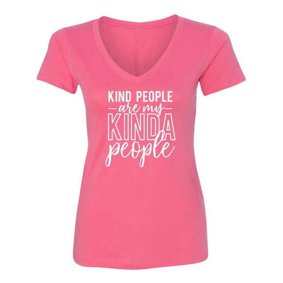 Kind people are my kinda people Womens V-Neck T-Shirt