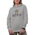 thumbnail image 1 of Kind with a Bee & Flowers Pun Art Merch Gift, Heather Grey Hooded Sweatshirt or Hoodie, 3XL, 1 of 5