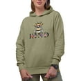 thumbnail image 1 of Kind with a Bee & Flowers Pun Art Merch Gift, Sand Hooded Sweatshirt or Hoodie, Medium, 1 of 5