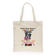 thumbnail image 1 of Kinda Busy Being Kindergarten Teacher and Border Collie Mom Canvas Tote Bag Borders Dog Lovers Gifts Idea Reusable Shopping Grocery Bag - 02005, 1 of 5