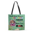 thumbnail image 1 of Kinda Busy Being Kindergarten Teacher and Maine Coon Mom All Over Print 3D Canvas Tote Bag Cat Lover Kitten Owner Gifts Reusable Handbag - 02005, 1 of 5