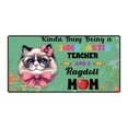 thumbnail image 1 of Kinda Busy Being Kindergarten Teacher and Ragdoll Mom Desk Mat Full Keyboard Mouse Pad Cat Lover Kitten Owner Gifts Idea Large Mousepad - 02005, 1 of 5