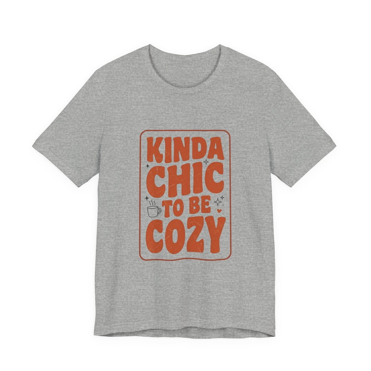 Kinda Chic To Be Cozy Retro Aesthetic Cottagecore T-Shirt - Walmart.com