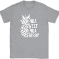 thumbnail image 1 of Kinda Sweet Kinda Stabby Pineapple T-Shirt Funny Food Humor Sarcastic Tee - Heather Grey, 3XL, 1 of 1